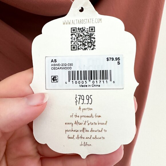 Altar'd State Terracotta Midi Dress - Picture 5 of 11